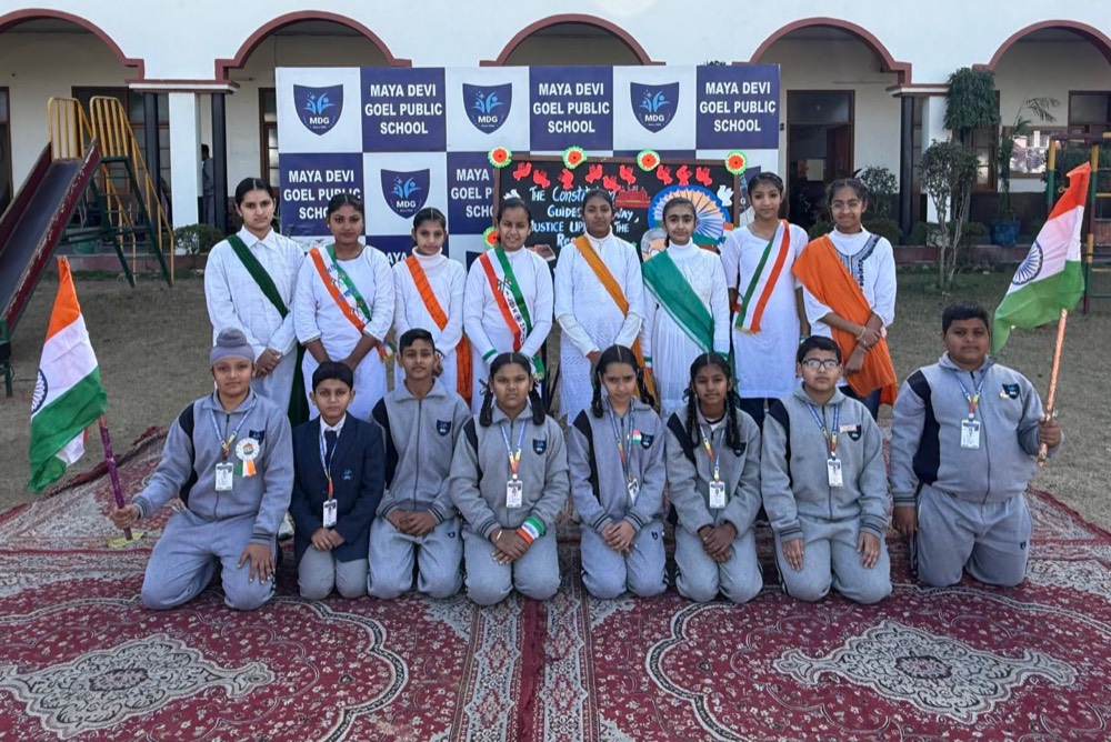 Students performing on Punjabi Heritage Day at MDG Public School